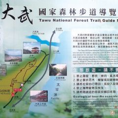 大武國家森林步道導覽圖。
